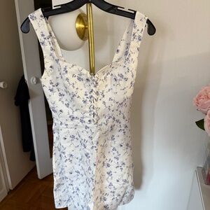 Reformation blue floral dress
